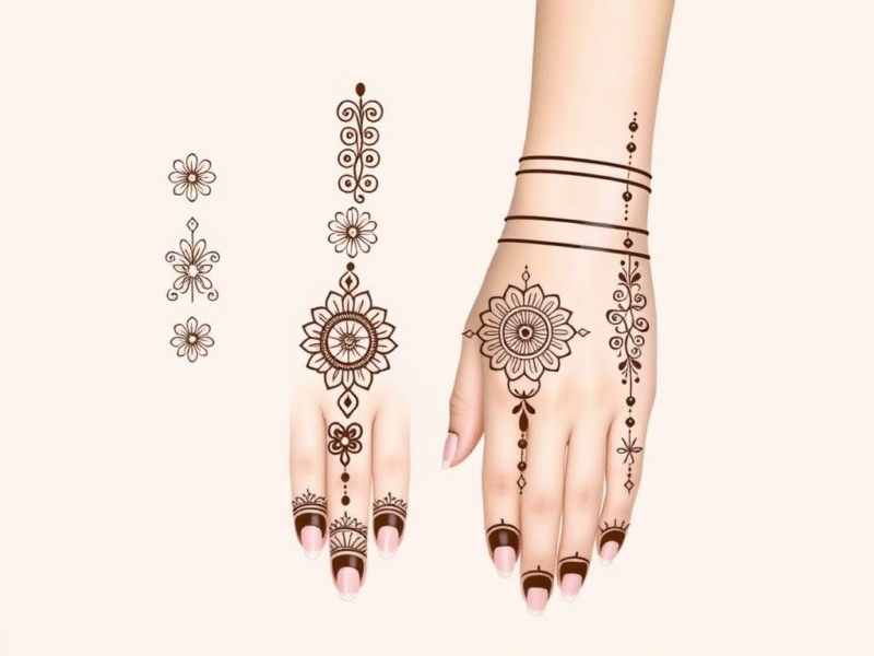 mehndi design easy and beautiful – simple floral and mandala patterns